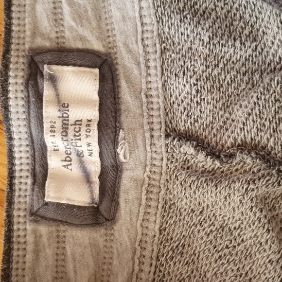 Abercrombie & Fitch Collegiate Vintage Style Charcoal Gray Sweatpants Small - Picture 4 of 5
